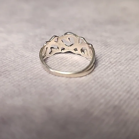 Tiffany & Co. Sterling Silver Triple Heart Paloma Picasso Ring Sz. 4.5 - Picture 4 of 8